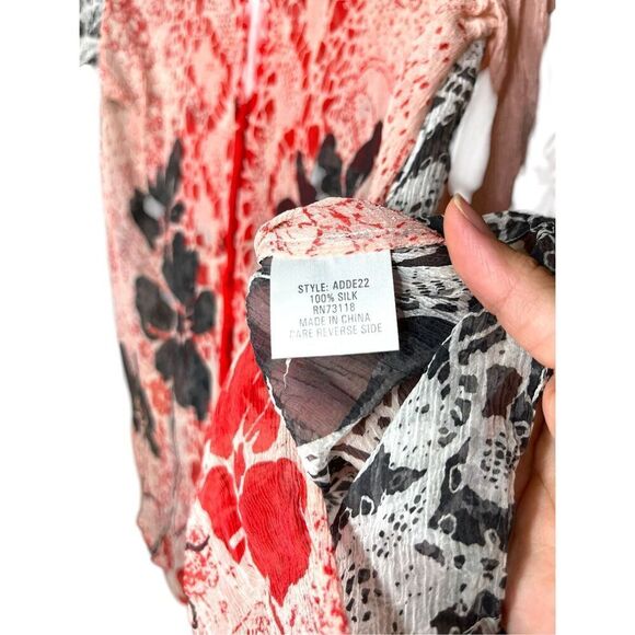 David Dart Women's 100% Silk Button Up Blouse/Shirt Size M - Picture 7 of 8